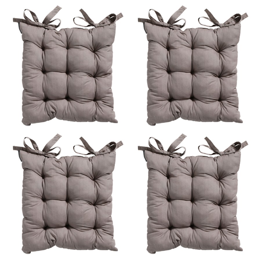 Madison Basic taupe Zitkussen - Set van 4