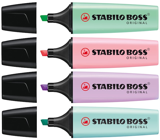 Markeringstusj BOSS Original pastell 4-pk Stabilo