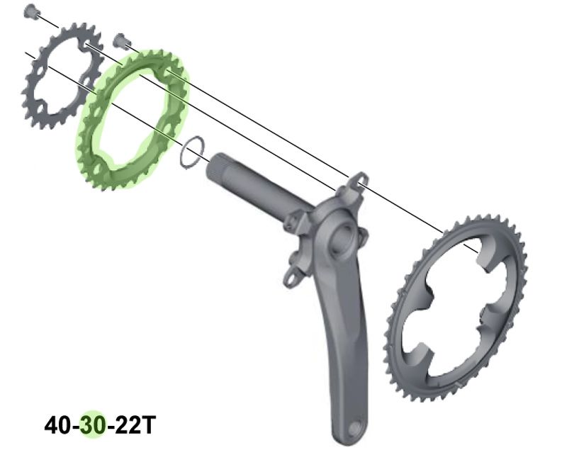 Shimano XT 3-fach Kettenblatt für FC-M8000 30 Zähne (BA) kaufen | Bike-Discount
