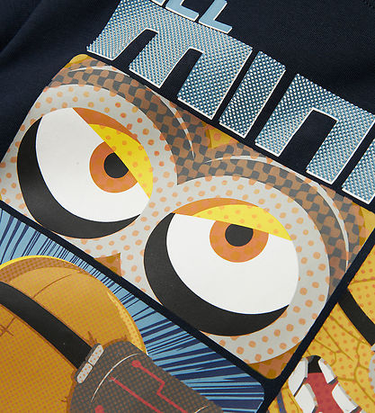 Name It T-Shirt - Minions - NkmOby - Dark Sapphire m. Print