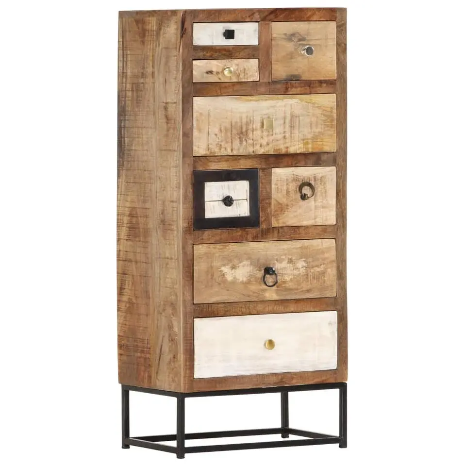 vidaXL Ladekast 45x30x105 cm massief gerecycled hout