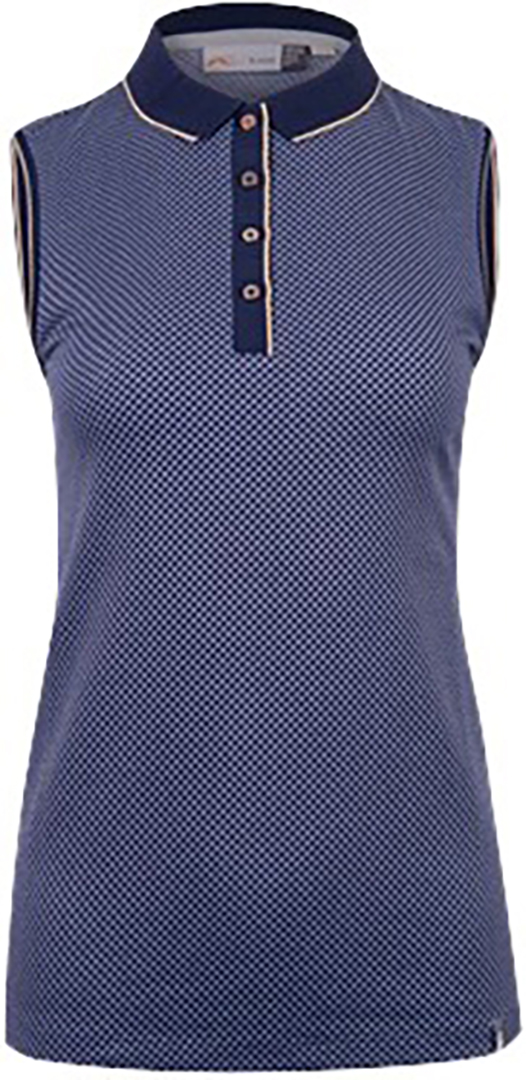 Ella Structure Polo S/L Dame Atlanta Blue