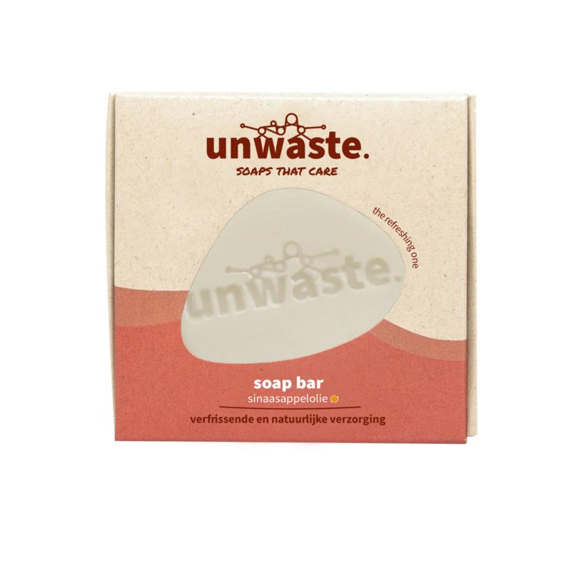 Unwaste Soap bar sinaasappelolie (1 stuk)