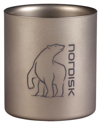 Mug Nordisk Titane Double Paroi 220ml Sans Anse Gris