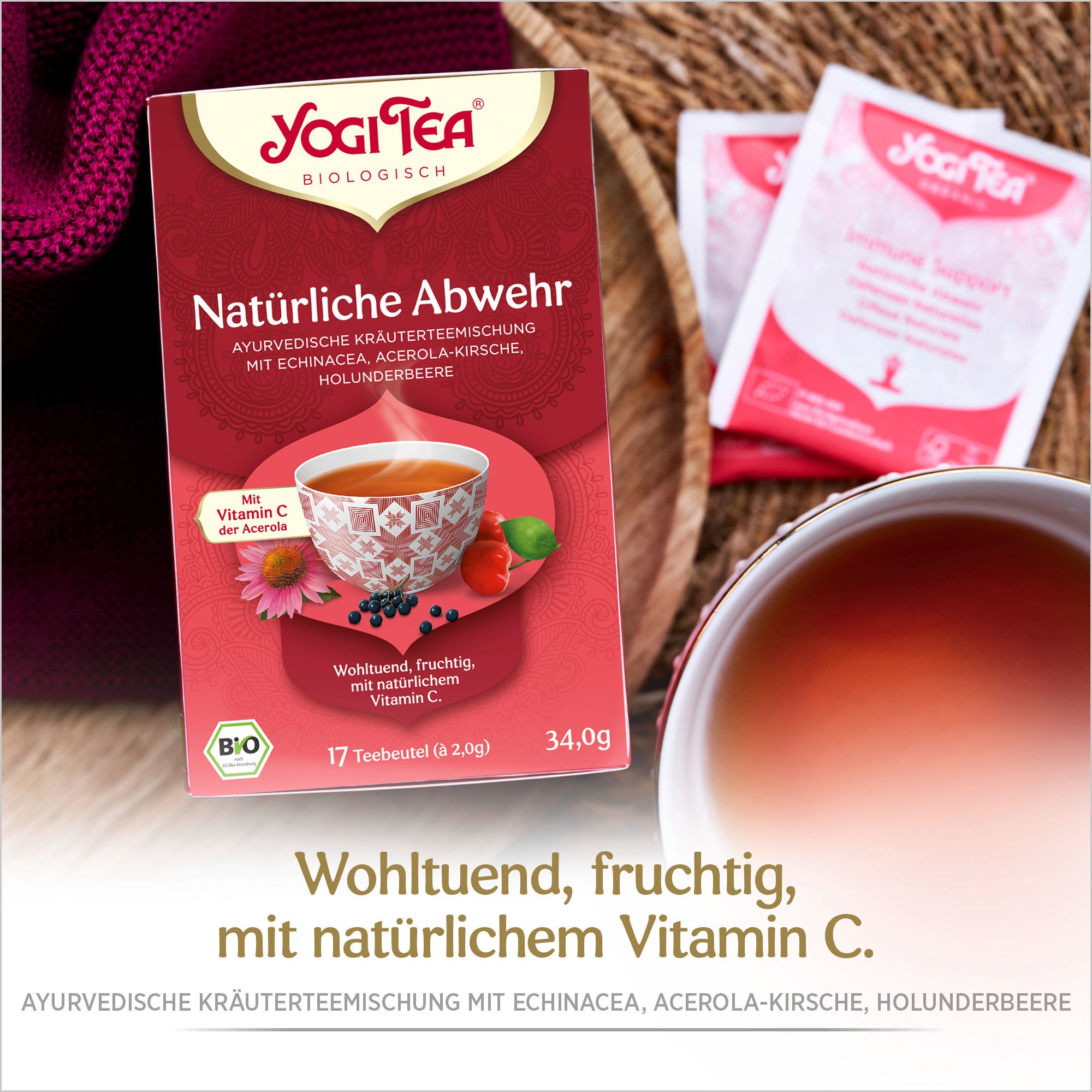 YOGI TEA® Natürliche Abwehr, Bio Kräutertee