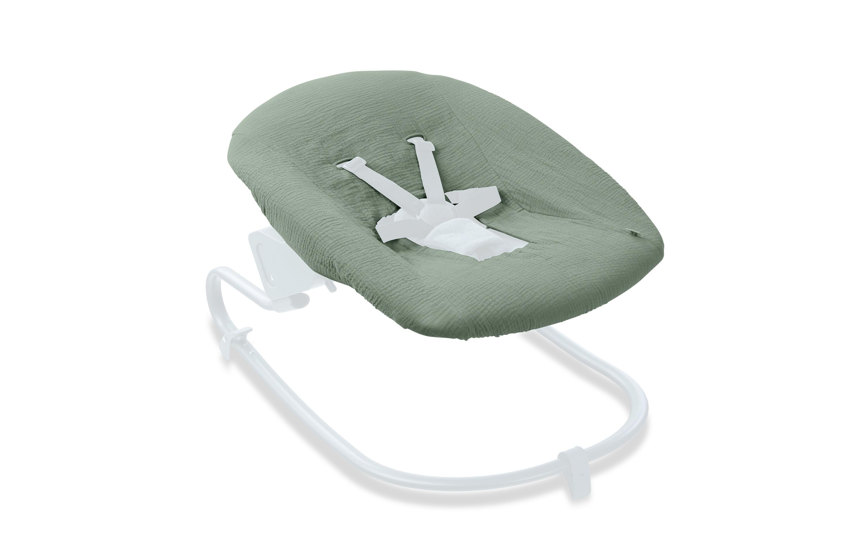 Bezug Bouncer Cover SageSchonbezug für Babywippen und Hochstuhlaufsätze