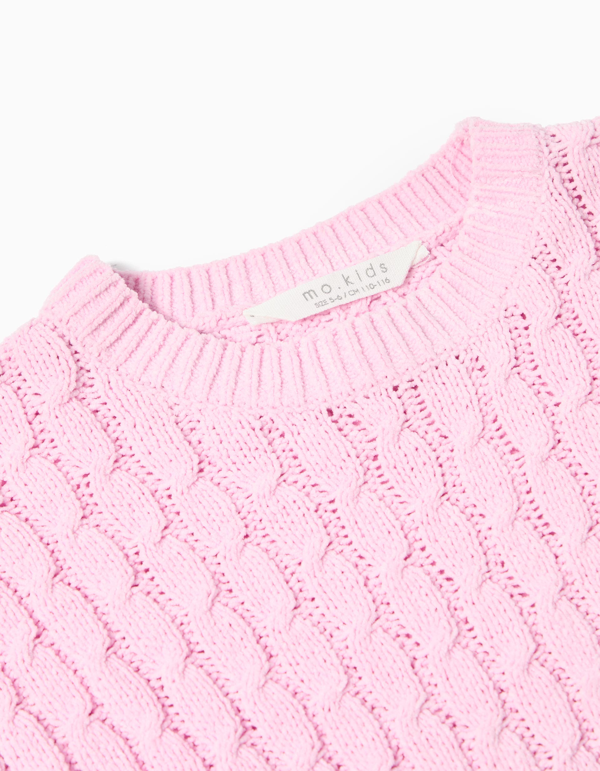 Camisola de Malha, Menina, Rosa Claro