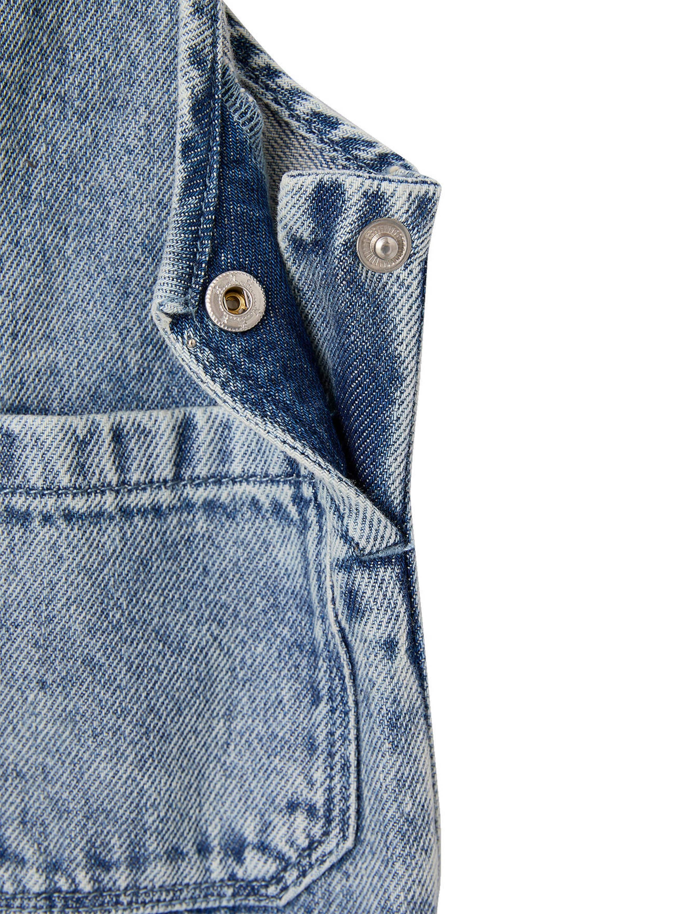 Vertbaudet Baby-Set: Streifenshirt & Latzjeans double stone