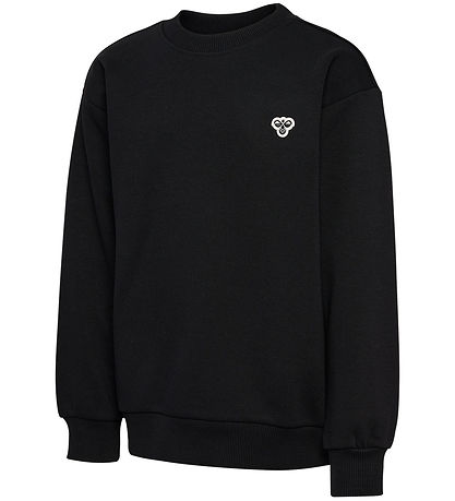 Hummel Sweatshirt - hmlJR Loose Rundhalsausschnitt - Schwarz m.