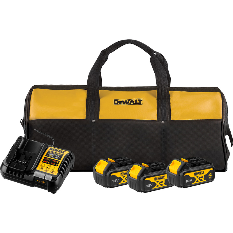 DeWALT DCK608M3-QW combopack 18V 3x 4,0Ah Li-ion