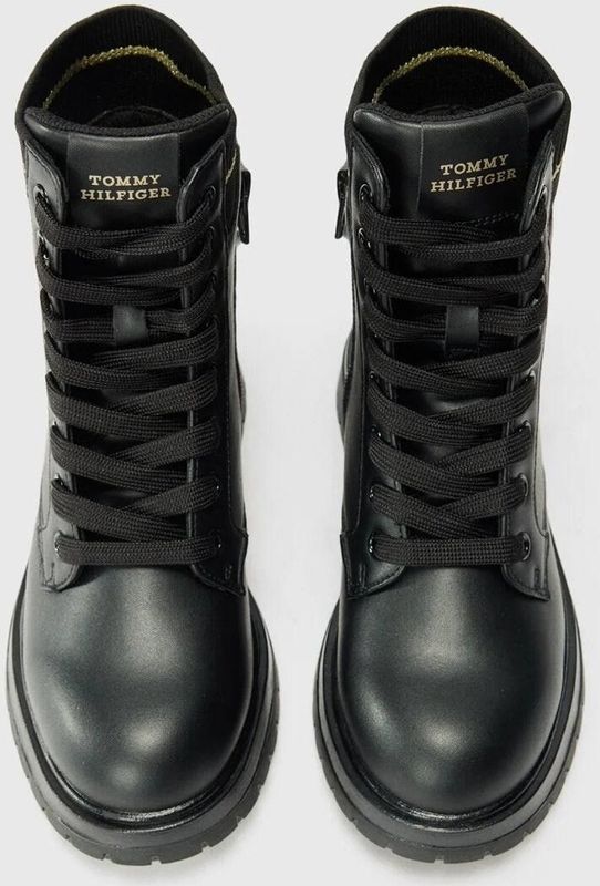 Tommy Hilfiger - Veterschoenen - Zwart