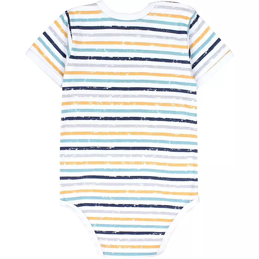 TupTam Kinder Unisex Kurzarm Body 3er Set grünblau