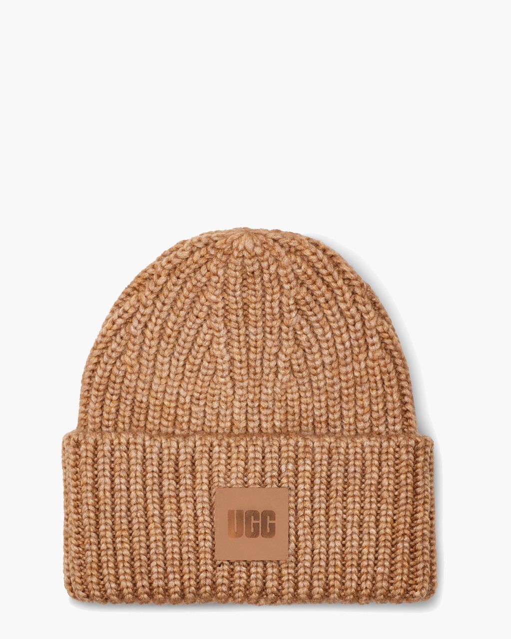 UGG Chunky Rib Beanie Camel Muts