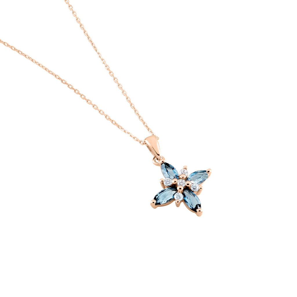 Collier Anabele Or Rose Topaze Oxyde