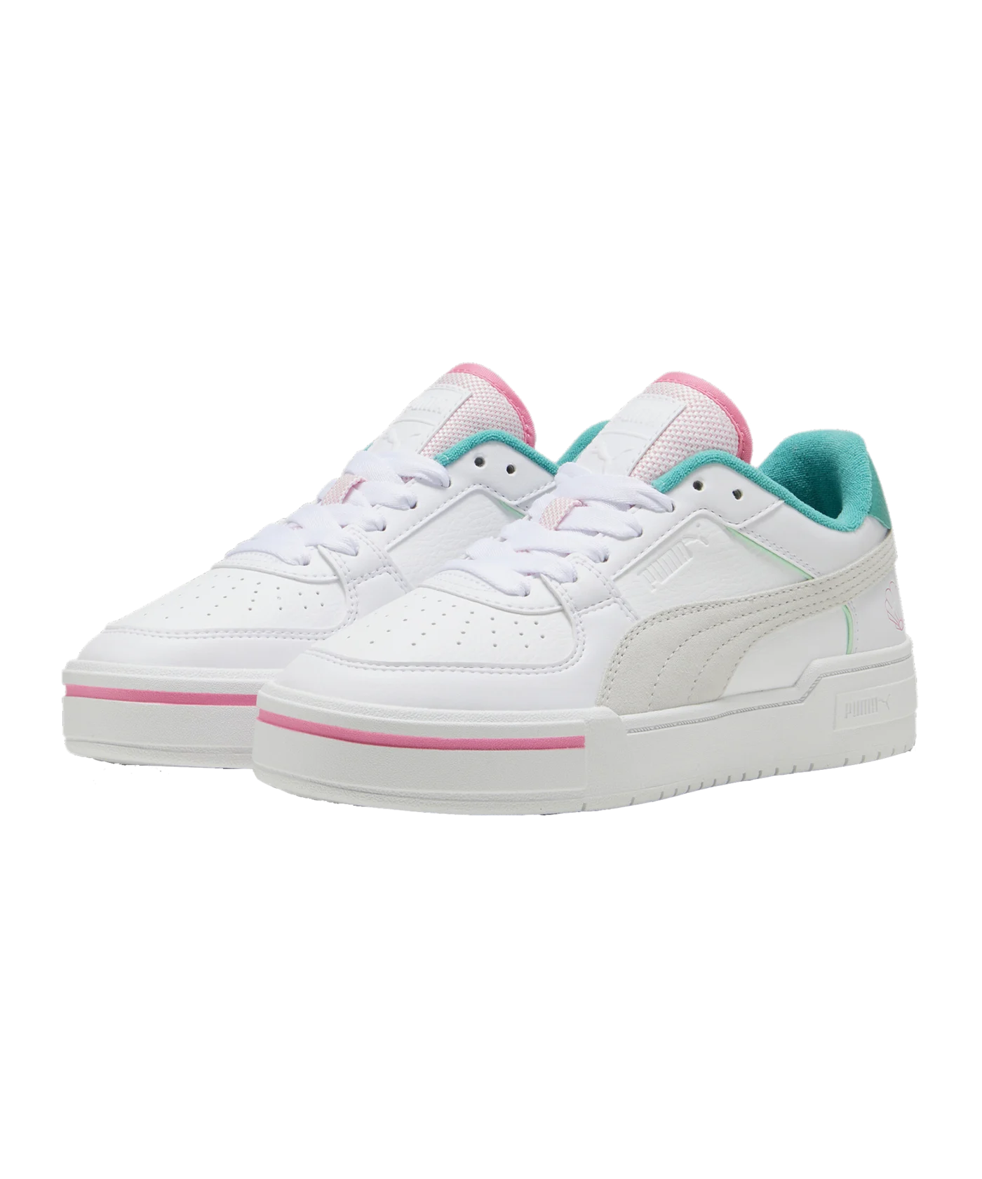 PUMA CA Pro Retro Resort Damen Weiss Grün F01