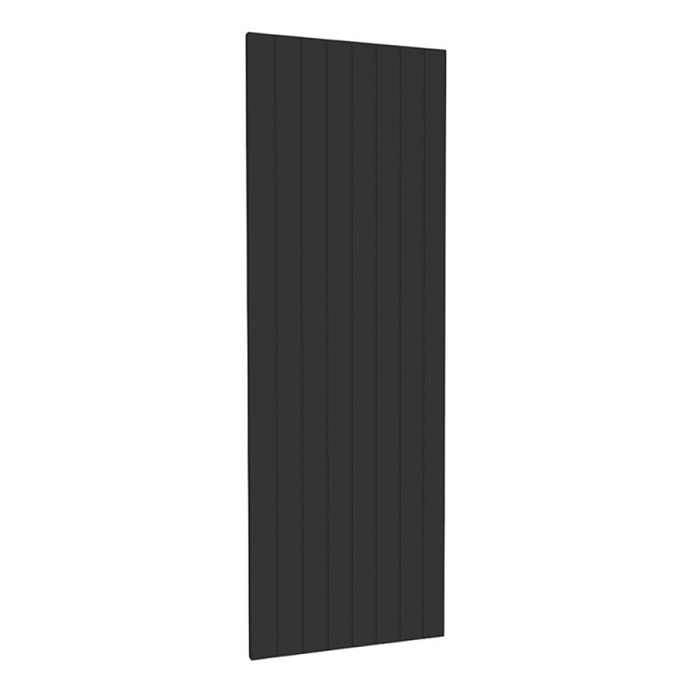 SKUFFEFRONT RIVA FOR HØYSKAP AGNES 30CM RILLET SVART MATT 2STK/PK