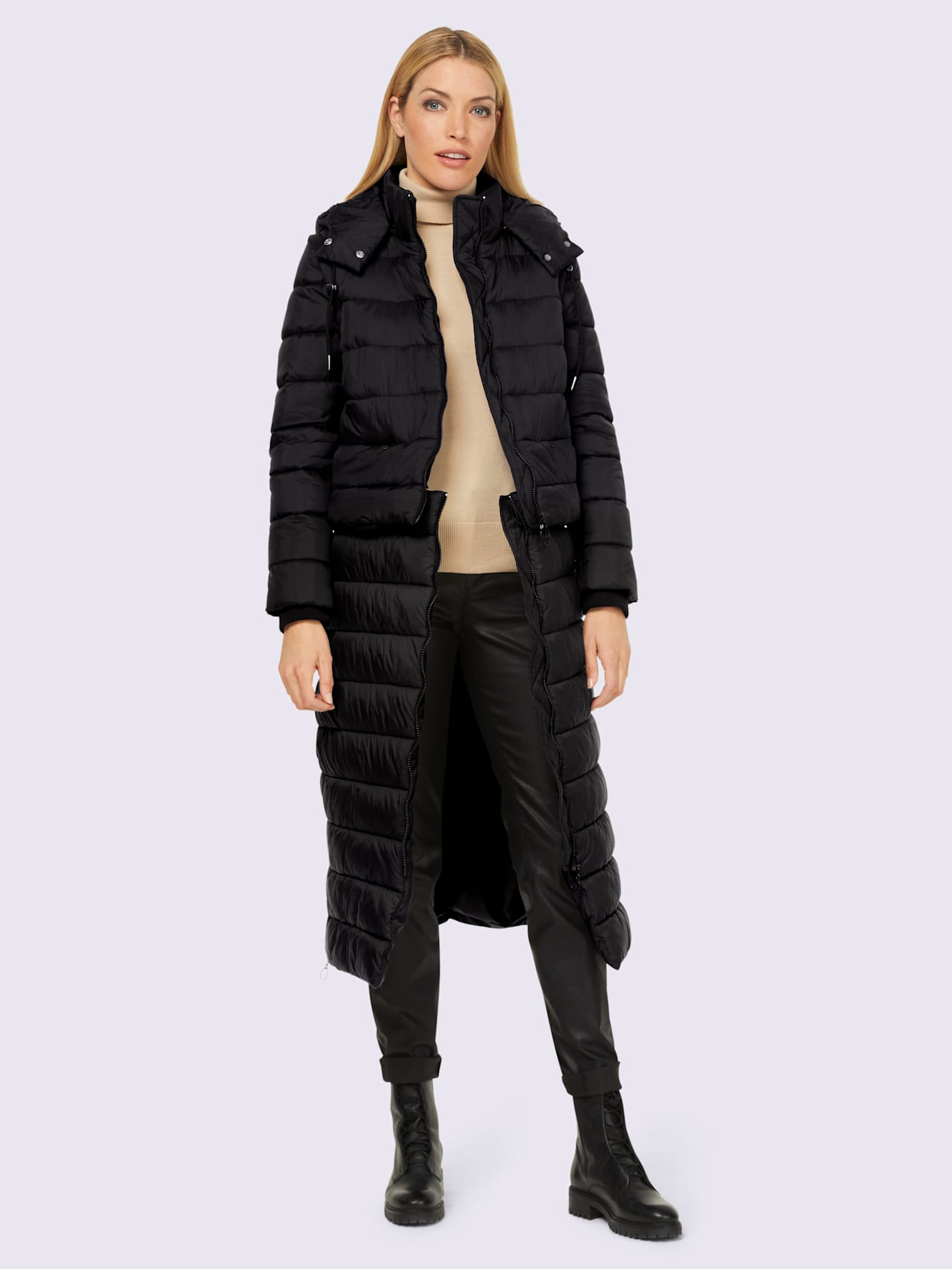 Manteau matelassé se porte de multiples façons