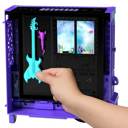 Mattel Monster High Draculaura Puppe und Vamptastischer Rockiger Food-Truck-Spielset