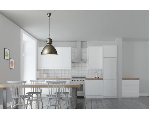 Hanglamp, 1-lichts, HxØ 146x48 cm, zwart/staal