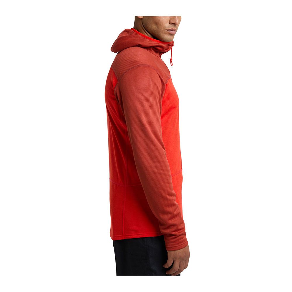 Haglöfs ROC FLASH MID - Polaire Homme corrosion/zenith red