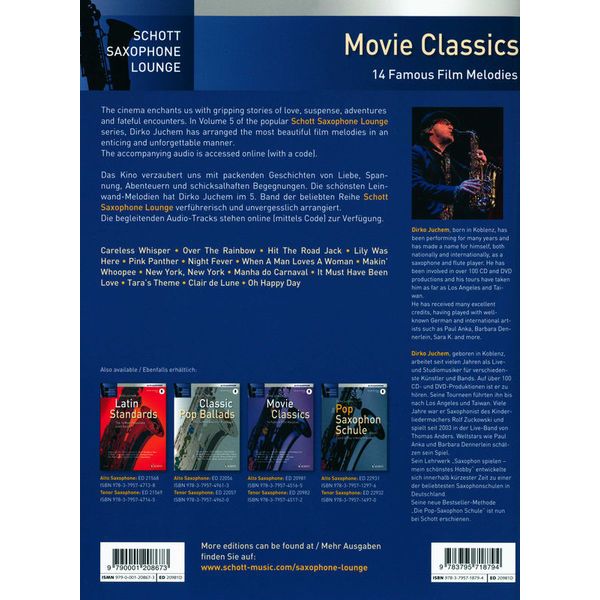 Schott Movie Classics A-Sax