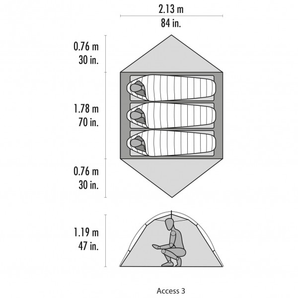 MSR - Access 3 Tent - Tente 3 places