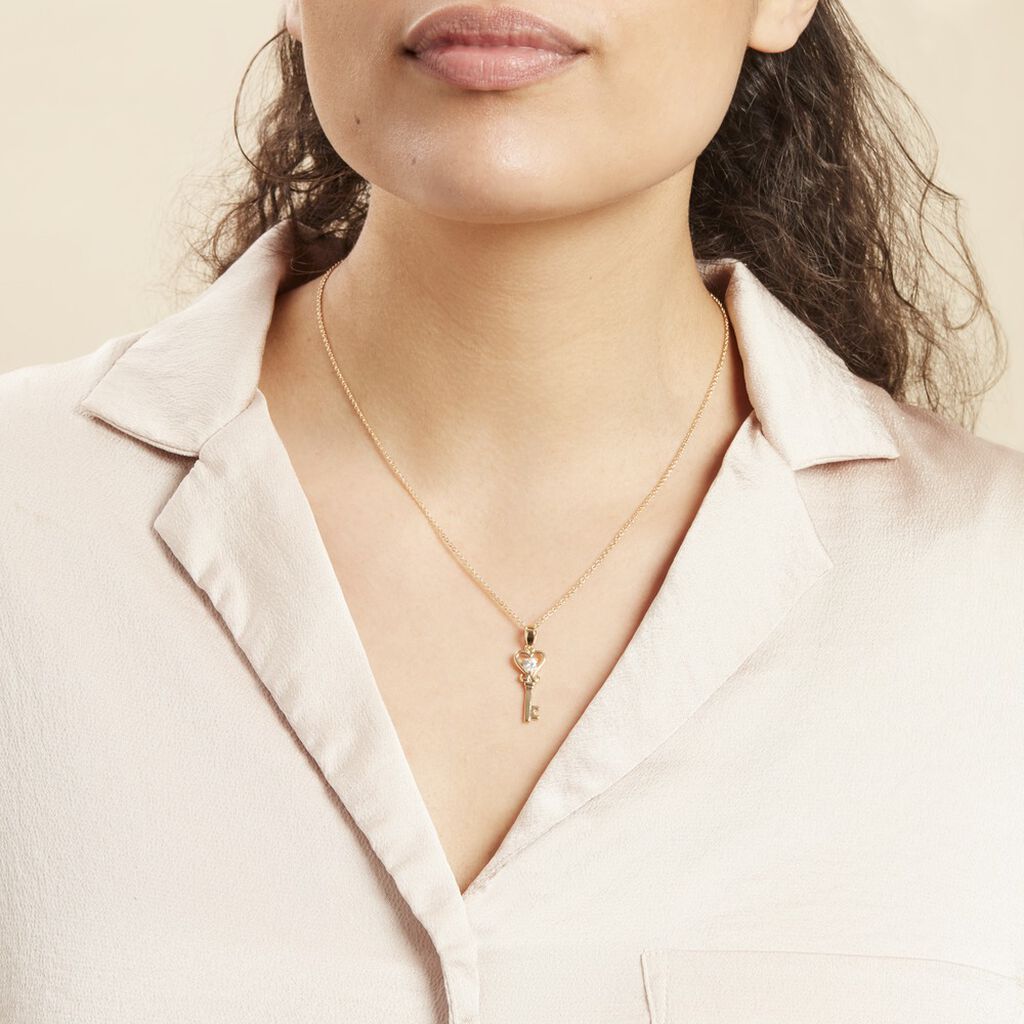 Collier Imman Plaque Or Oxyde