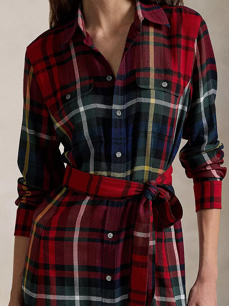 POLO RALPH LAUREN Maxikleid DAPHNE rot