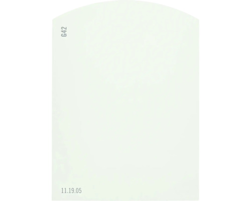 Kleurstaalkaart, kleurenkaart G42 Off-White, groene kleurenwereld, 9,5 x 7 cm