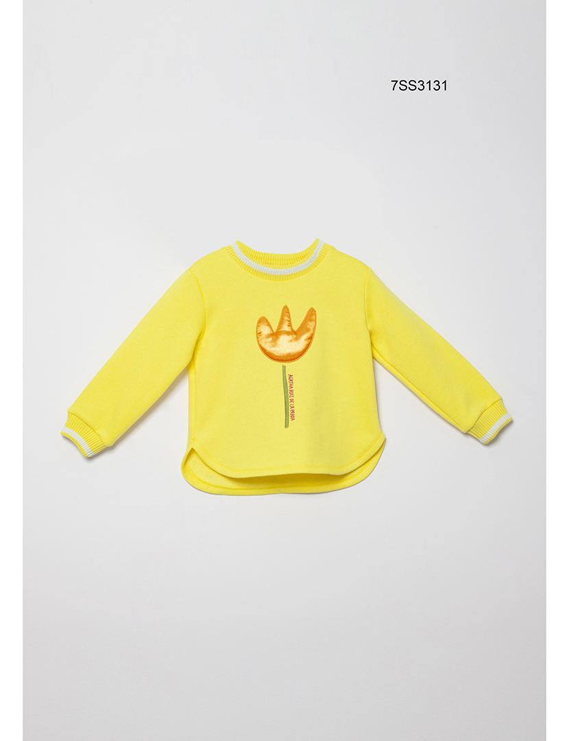 Yellow Sweatshirt Girl
