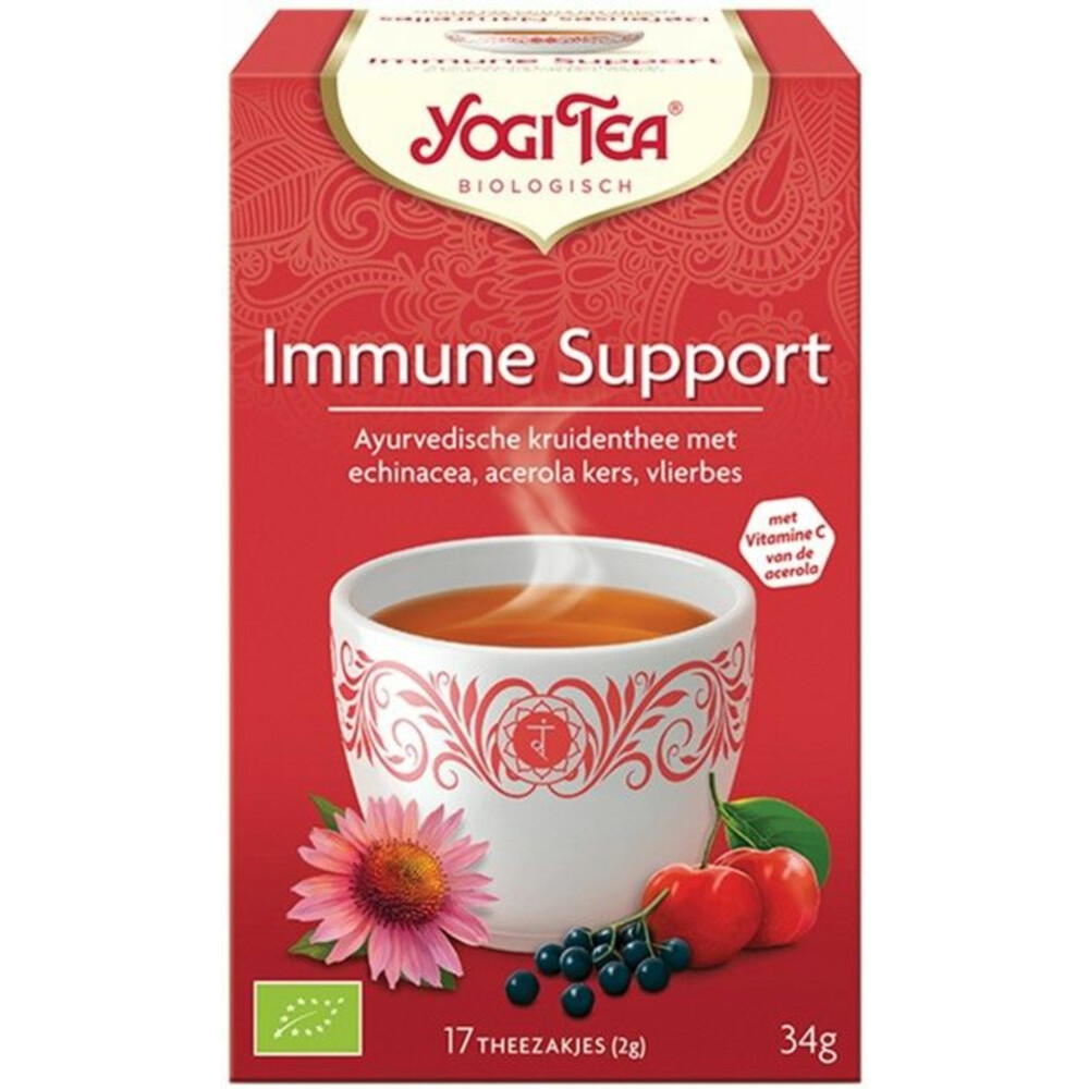 3x Yogi tea Immune Support Biologisch17 stuks