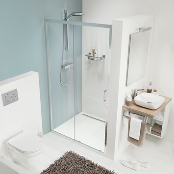 Sealskin Schuifdeur voor Nis Compact 140x195 cm Chroom