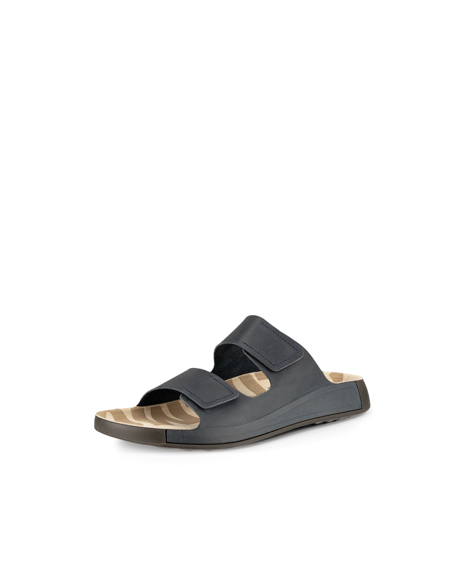 ECCO COZMO M Herren Nubuksandale mit zwei Riemen Blau