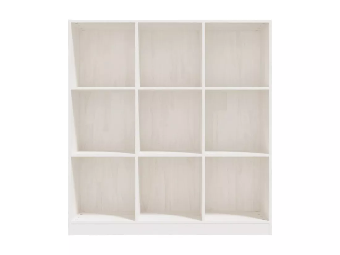 Bibliothèque/Séparateur de pièce Blanc 104x33,5x110 cm Pin