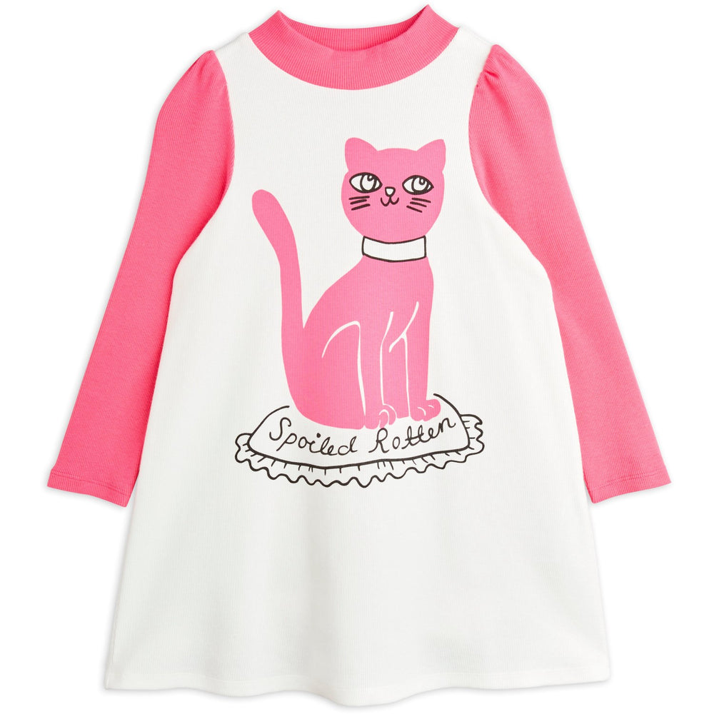 Køb Mini Rodini White Cat Sp Kjole