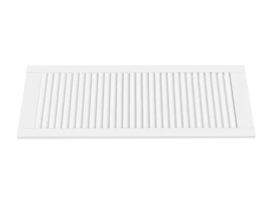 Portes d'armoire à persiennes 2pcs blanc 99,3x39,4cm pin massif