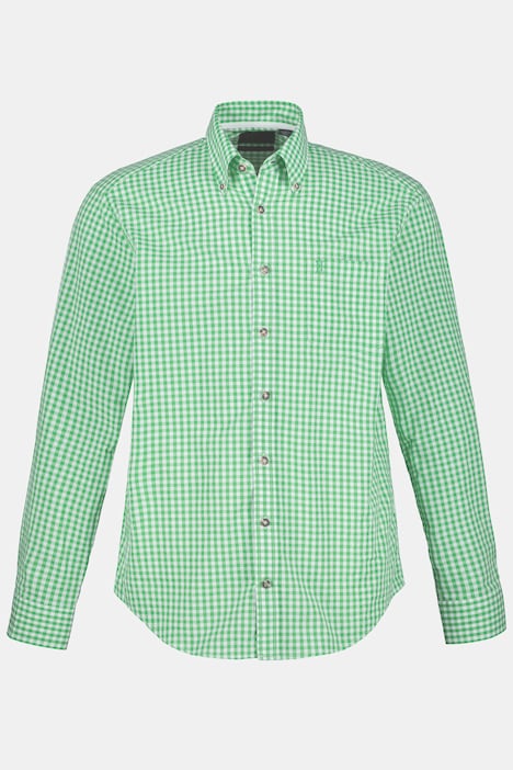 Karohemd, Trachten, Langarm, Buttondown-Kragen, Modern Fit, bis 8 XL