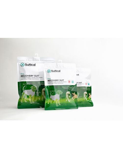 Suitical Recovery Suit Hond Zwart - Honden antistresskleding