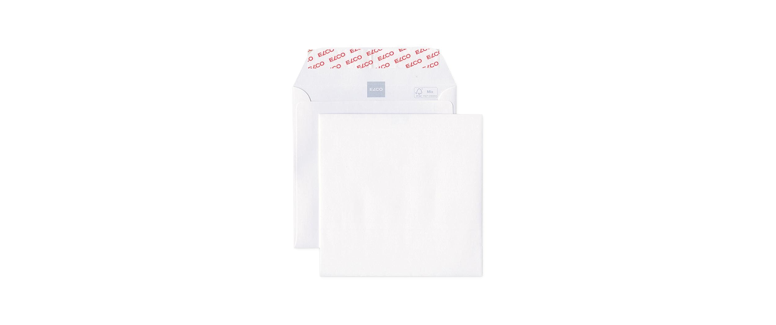 Couvert Premium 15.5 x 15.5 cm, Keine Fenster, 500 StückBriefumschläge in Schachtel