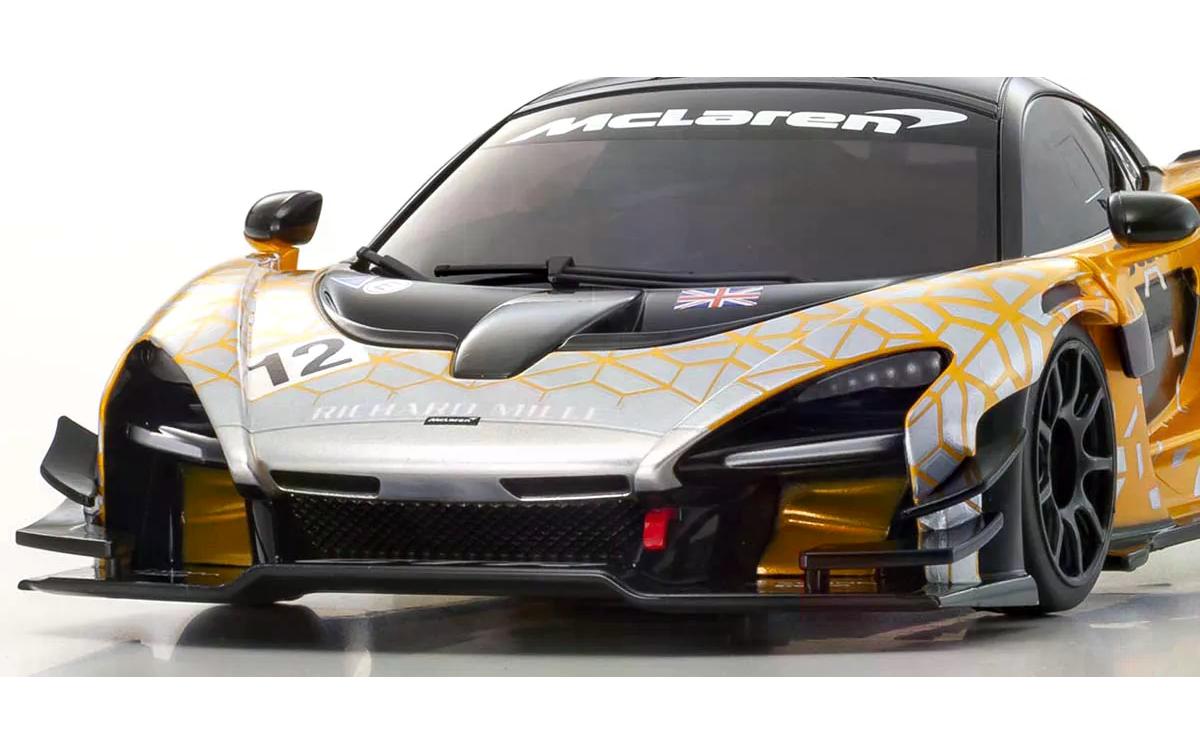 Mini-Z MR-03 McLaren Senna GTR, Orange RWD, 1:27, Readyset<br>Mini-Z On-Road Modell mit Heckantrieb im Massstab 1:27