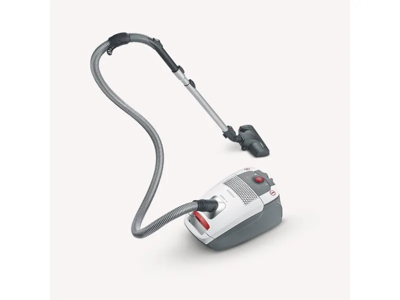SEVERIN S'POWER BC 7047 - Støvsuger - beholder - pose - 850 W - hvid/rød