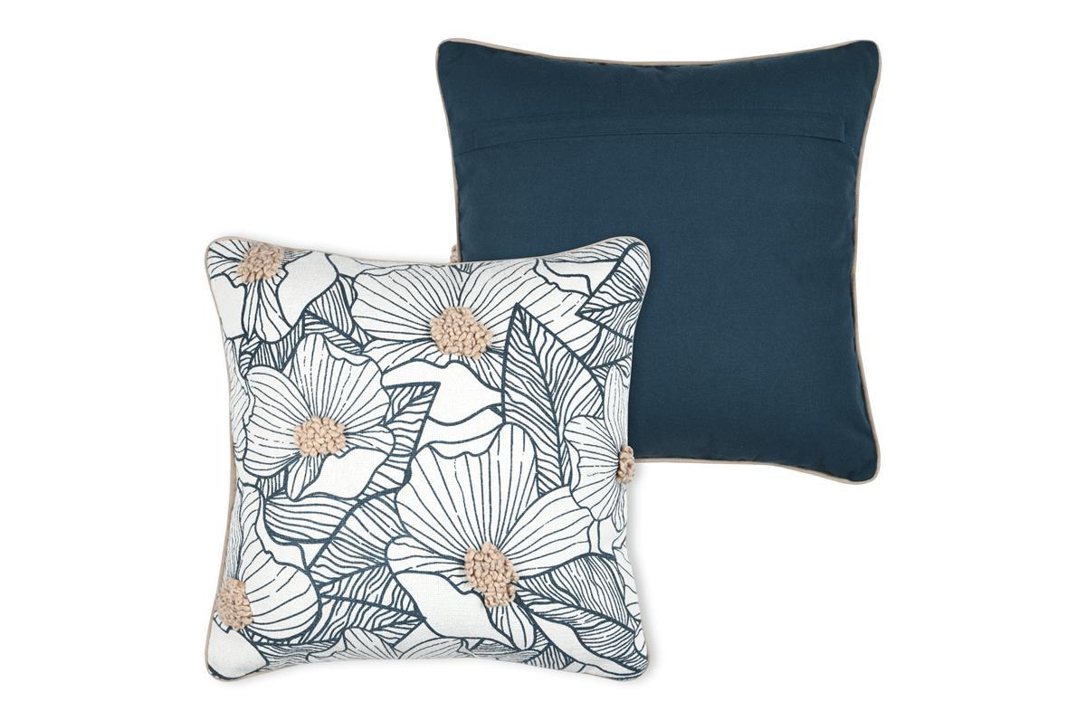 EUGENIE COUSSIN 40X40CM BLEU