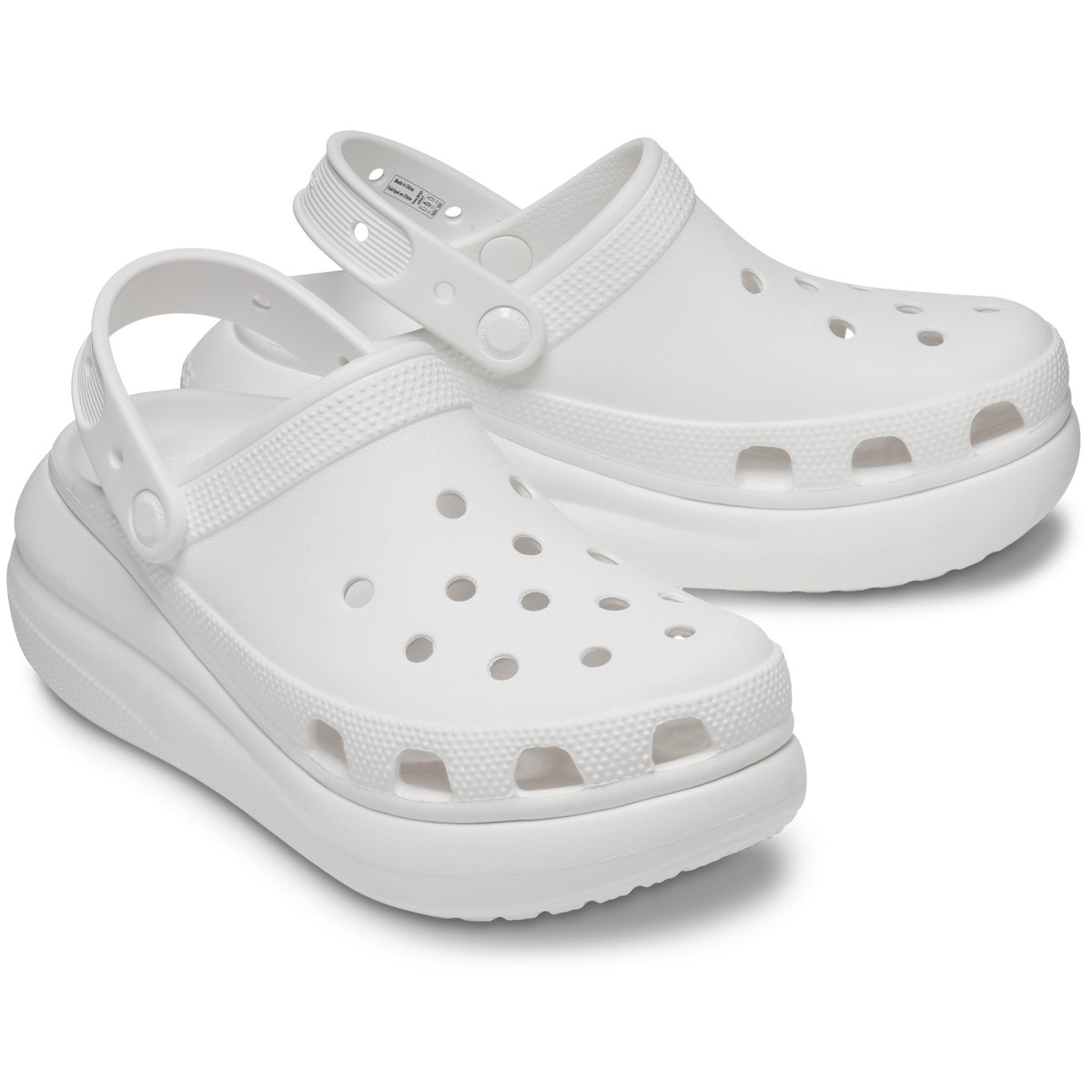 CROCS-Classiccrush-Sabots - Talon plat - Blanc