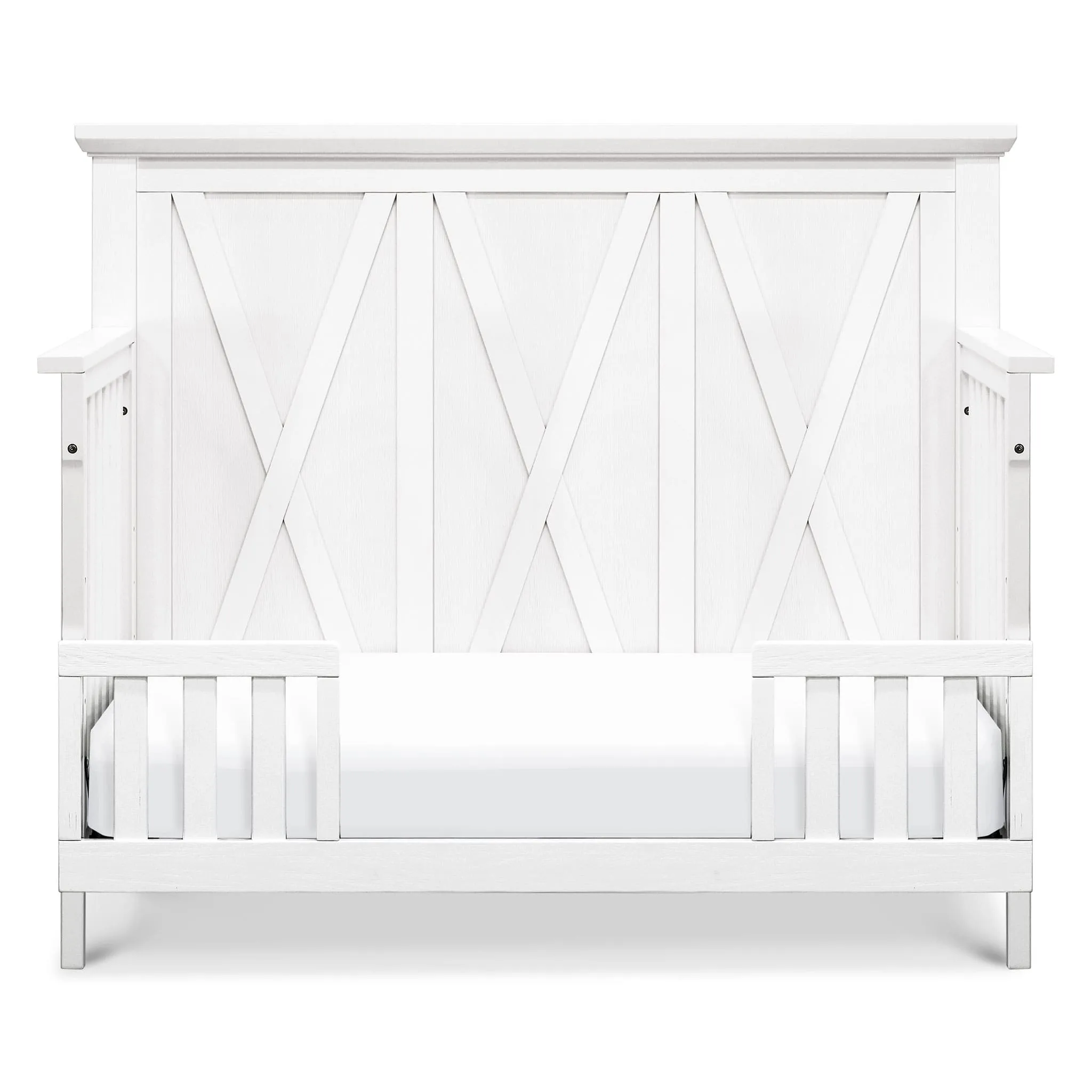 Million Dollar Baby Couchette Évolutive 3 en 1 Emory Farmhouse - Blanc Lin