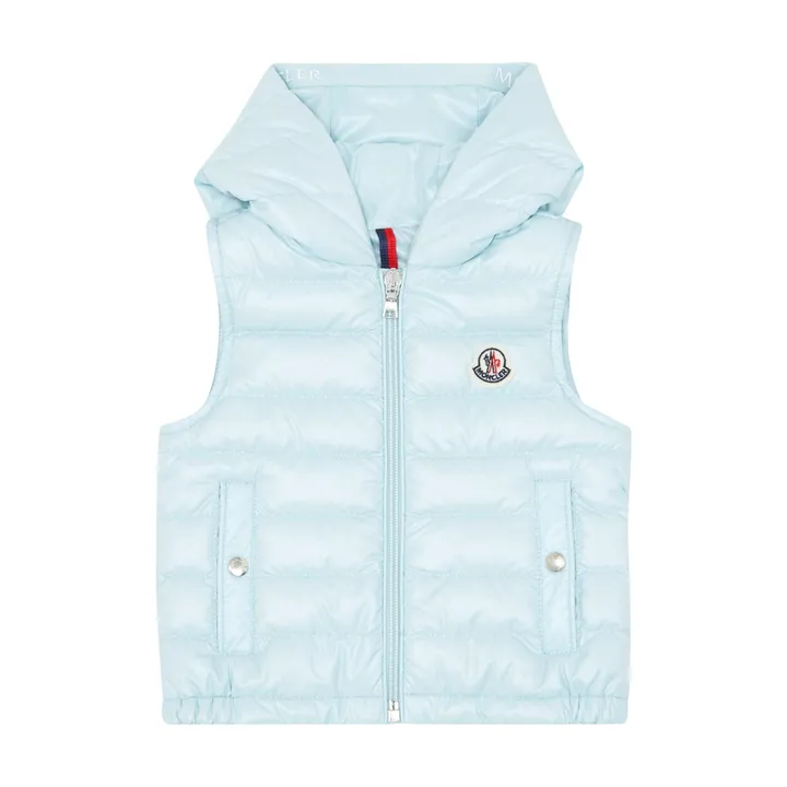 Moncler Doudoune Sans Manches Couronne | Bleu Clair