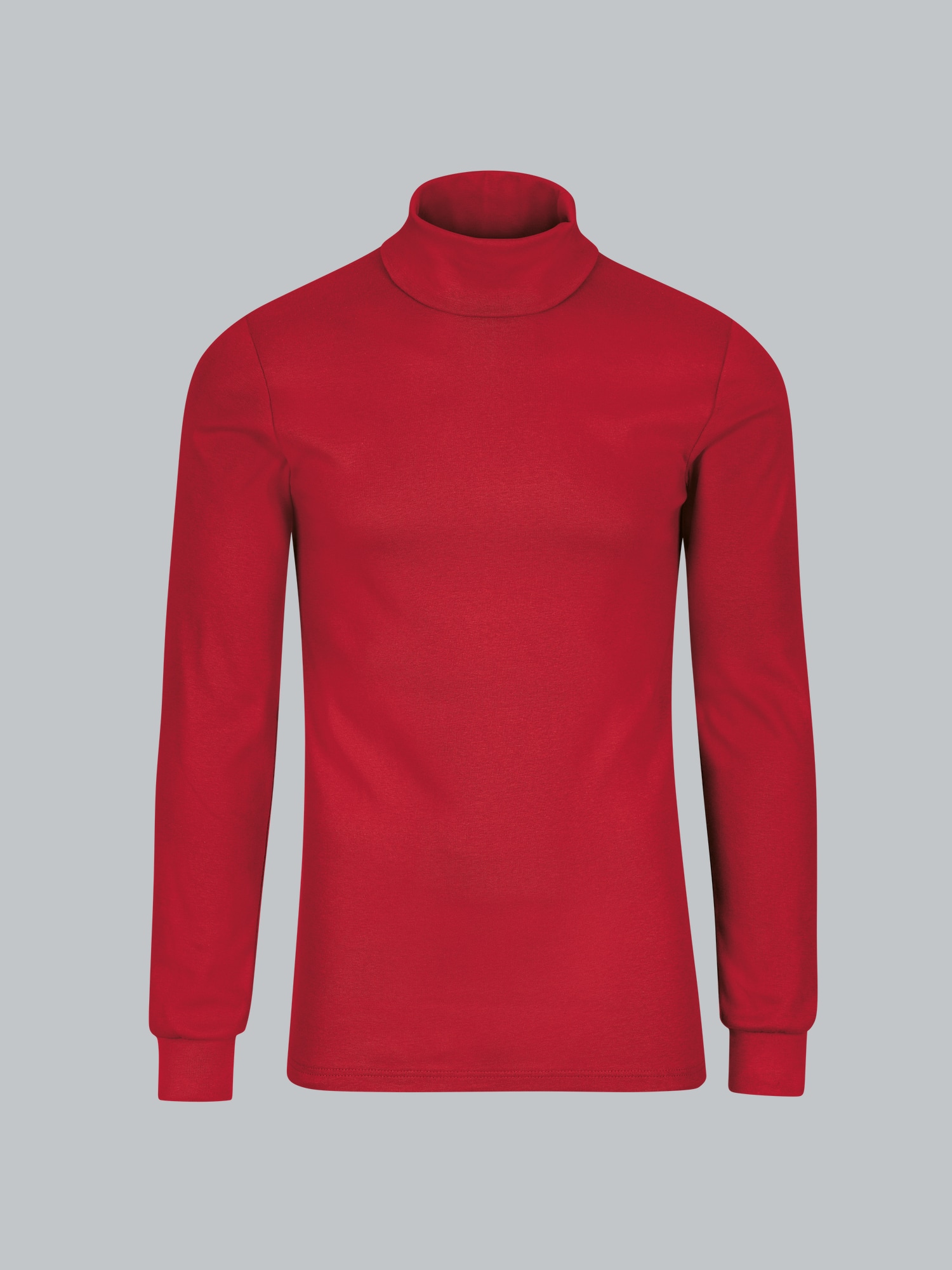 Langarm Ski/Sportrollkragenpullover Kirsch