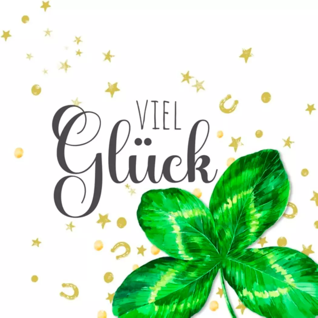 Serviette Viel Glück 20tlg.