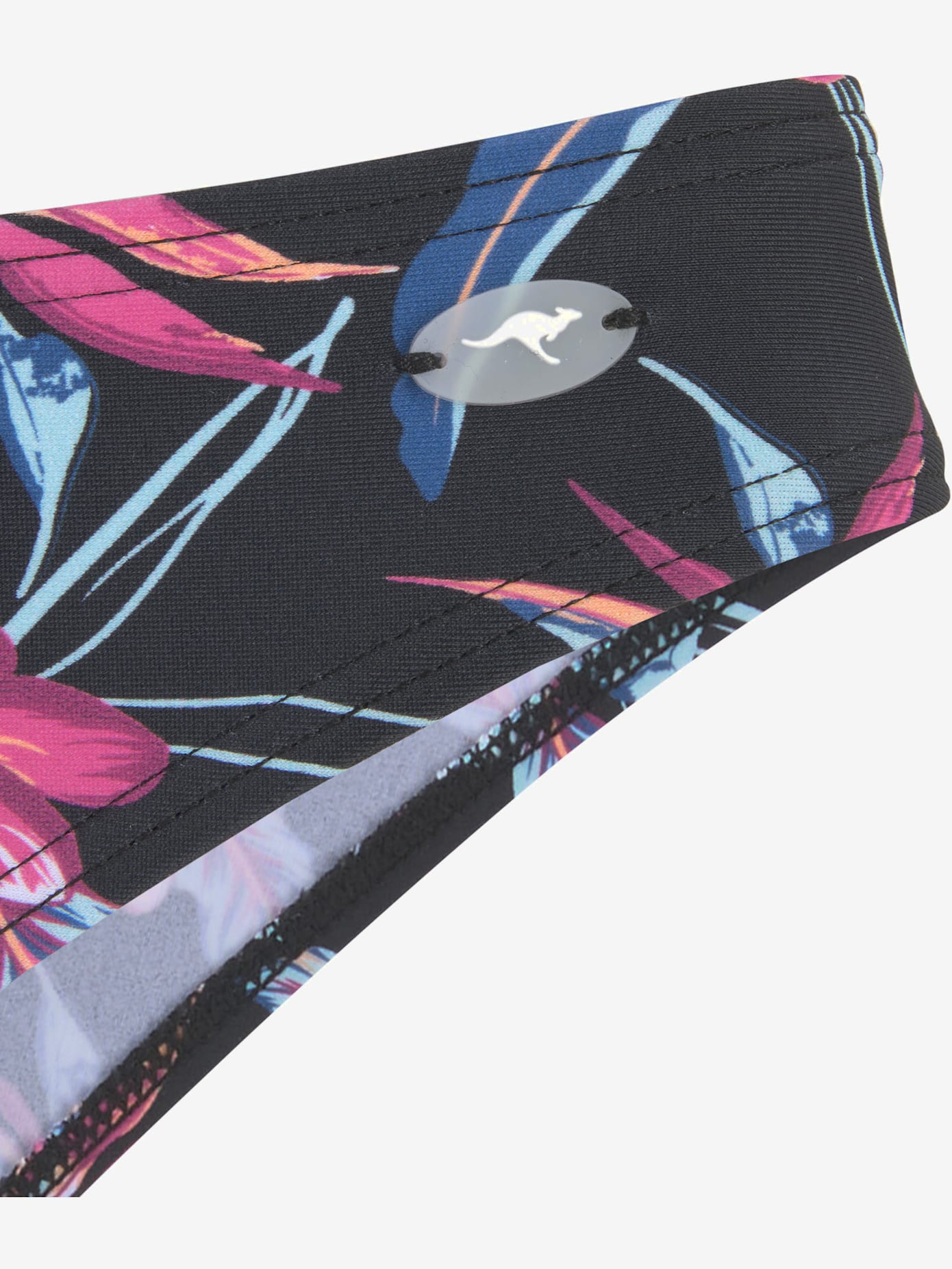 Bas de maillot de bain imprimé, effet de couleur différent pour chaque pièce