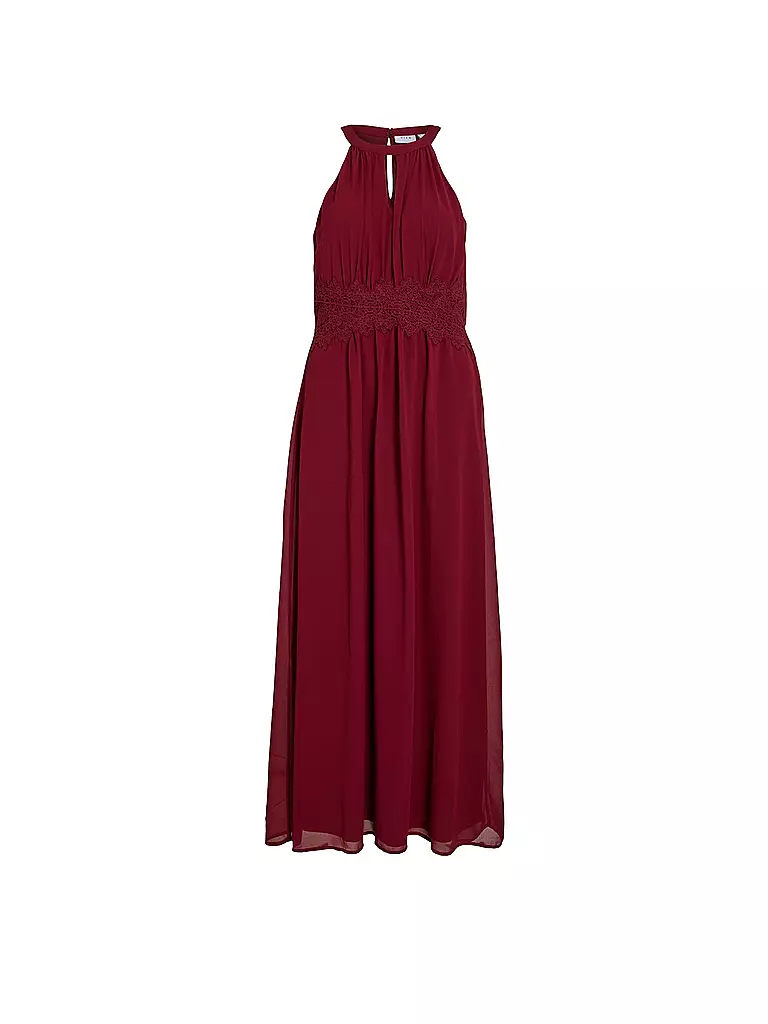 VILA Abendkleid VIMILINA dunkelrot