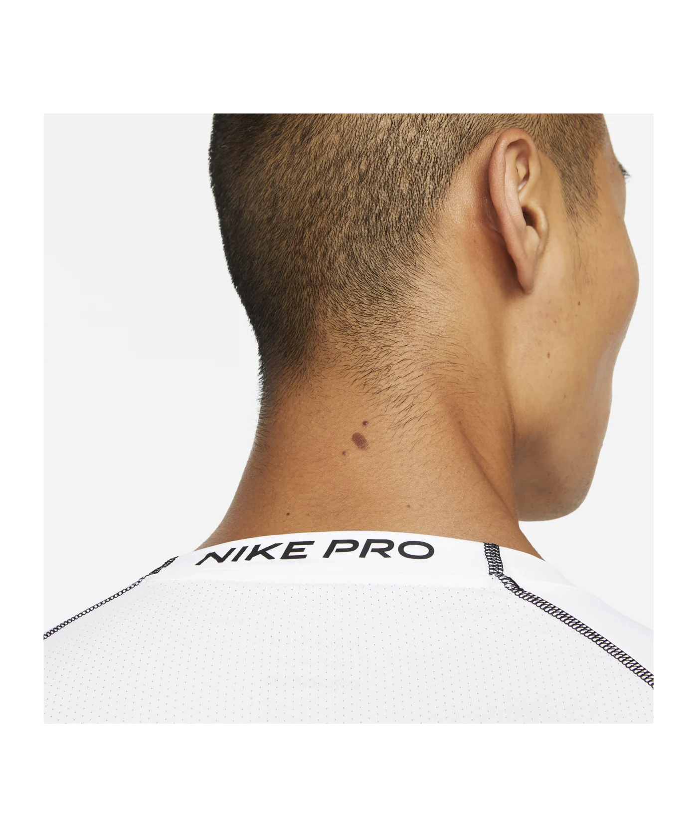 Nike Pro Shortsleeve Shirt Weiss Schwarz F100